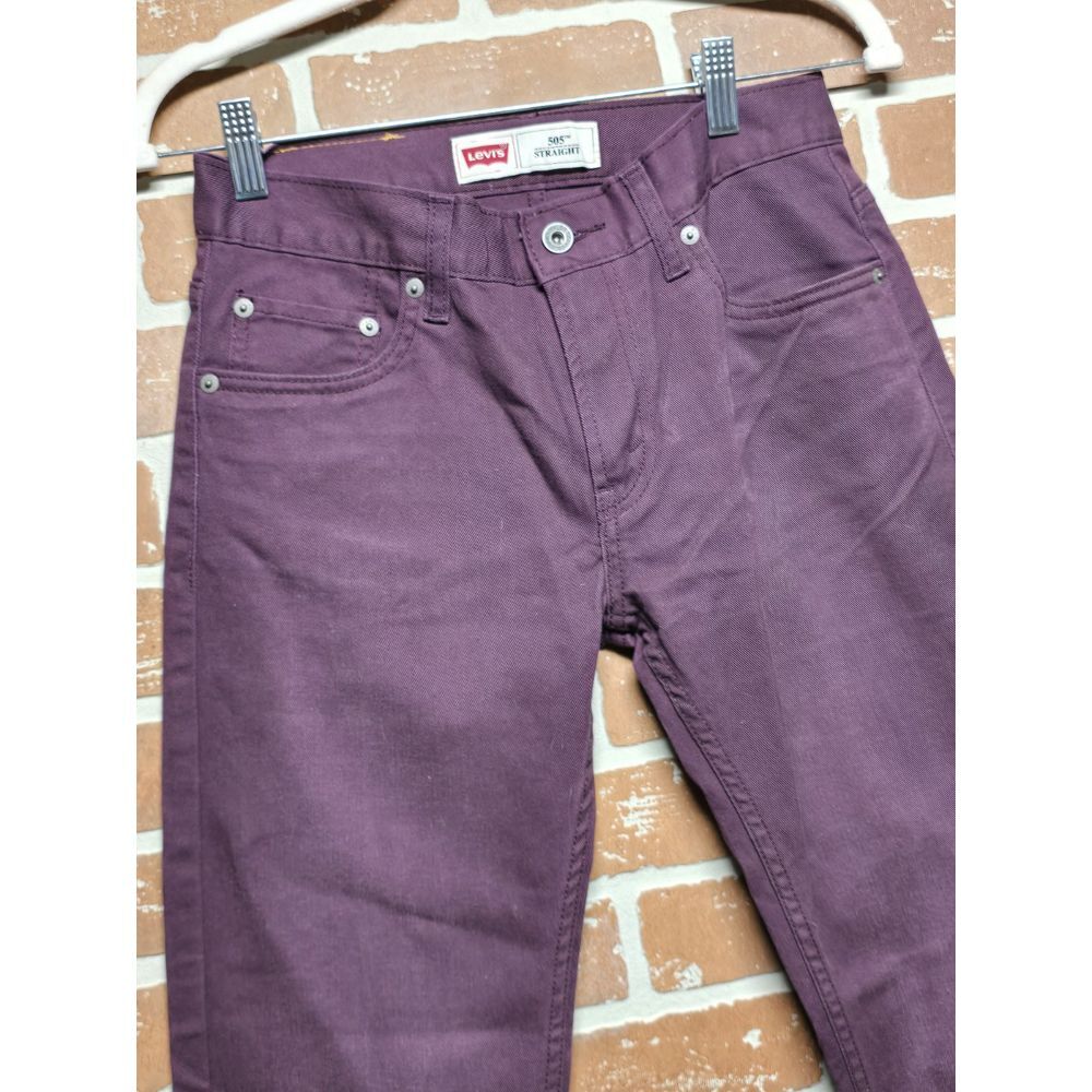 Levis 505 Straight Fit Purple Potion Jeans Sz 14 Waist‎ 27 Length 26